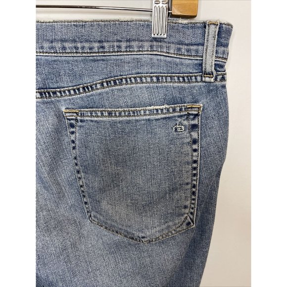 Rag & Bone Women’s Straight Leg Medium Wash Jeans Raw Hem Size 30 - Picture 5 of 9